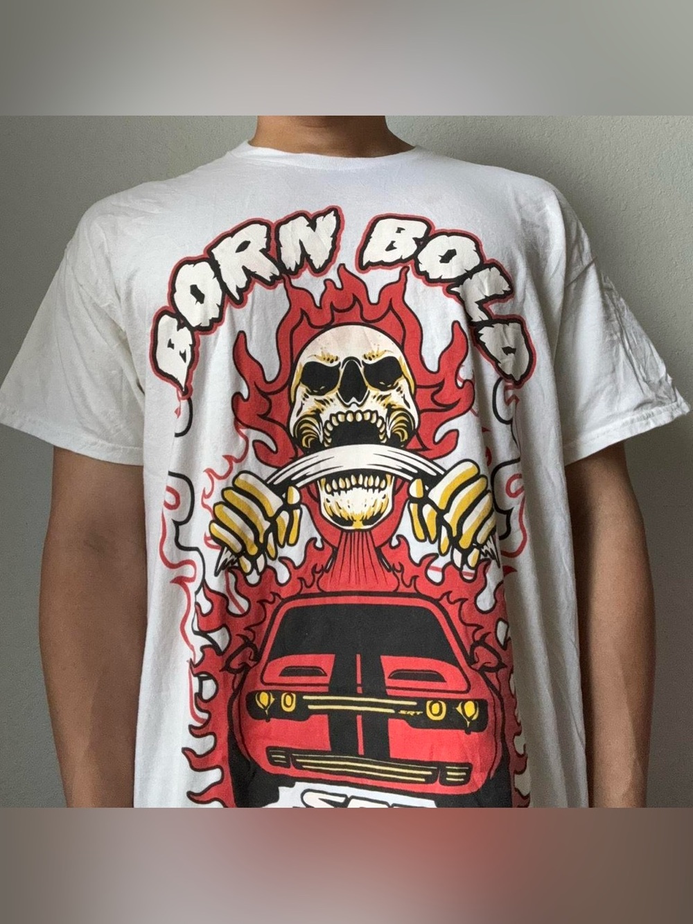 Dodge SRT Limited Edition Racing Graphics White Tee Shirt